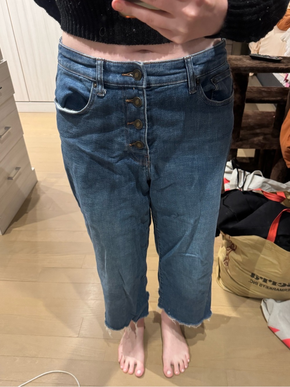 Goodthreads High-Waist Blue Button-Fly Women's Jeans